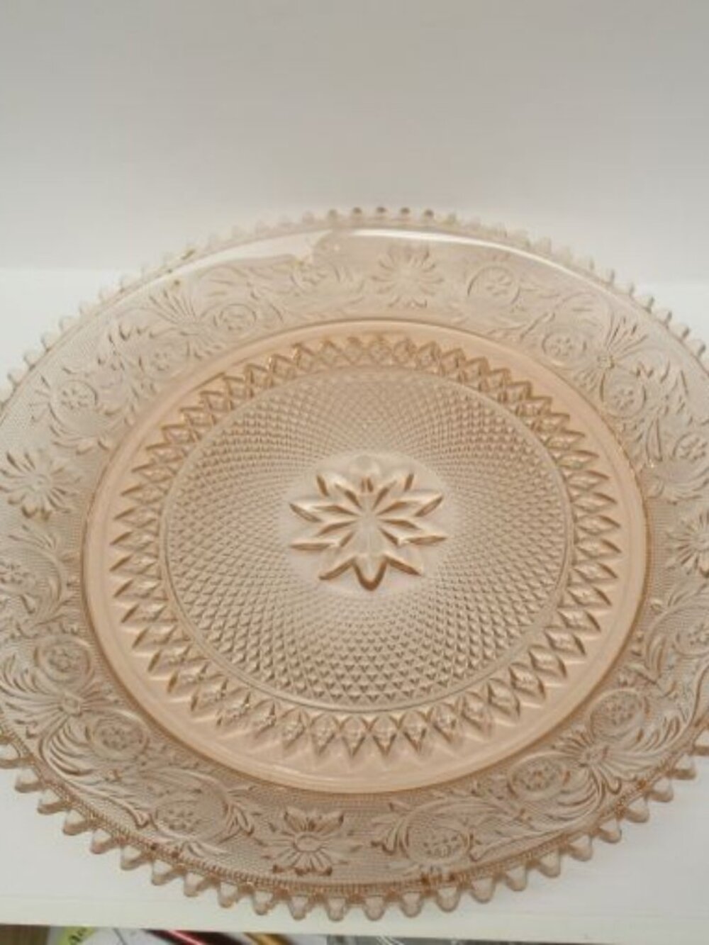 Tiara Pink Indiana Glass SANDWICH 12 Inch Large Serving or Chop Plate
